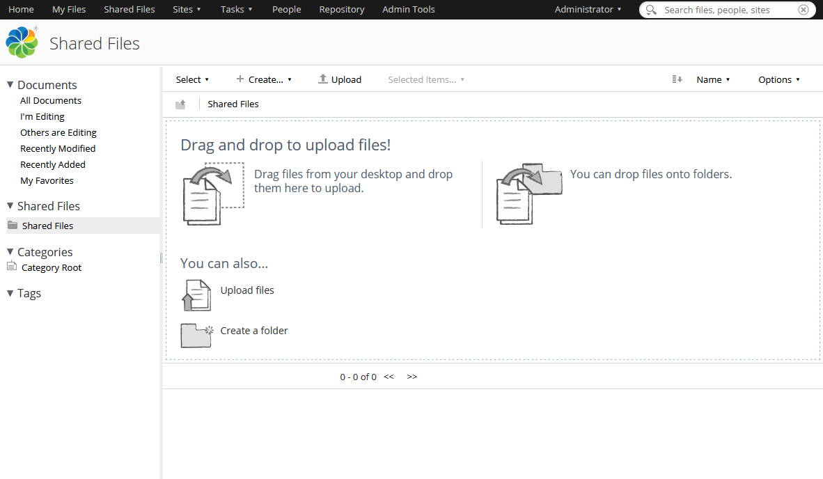 Alfresco Shared Documents